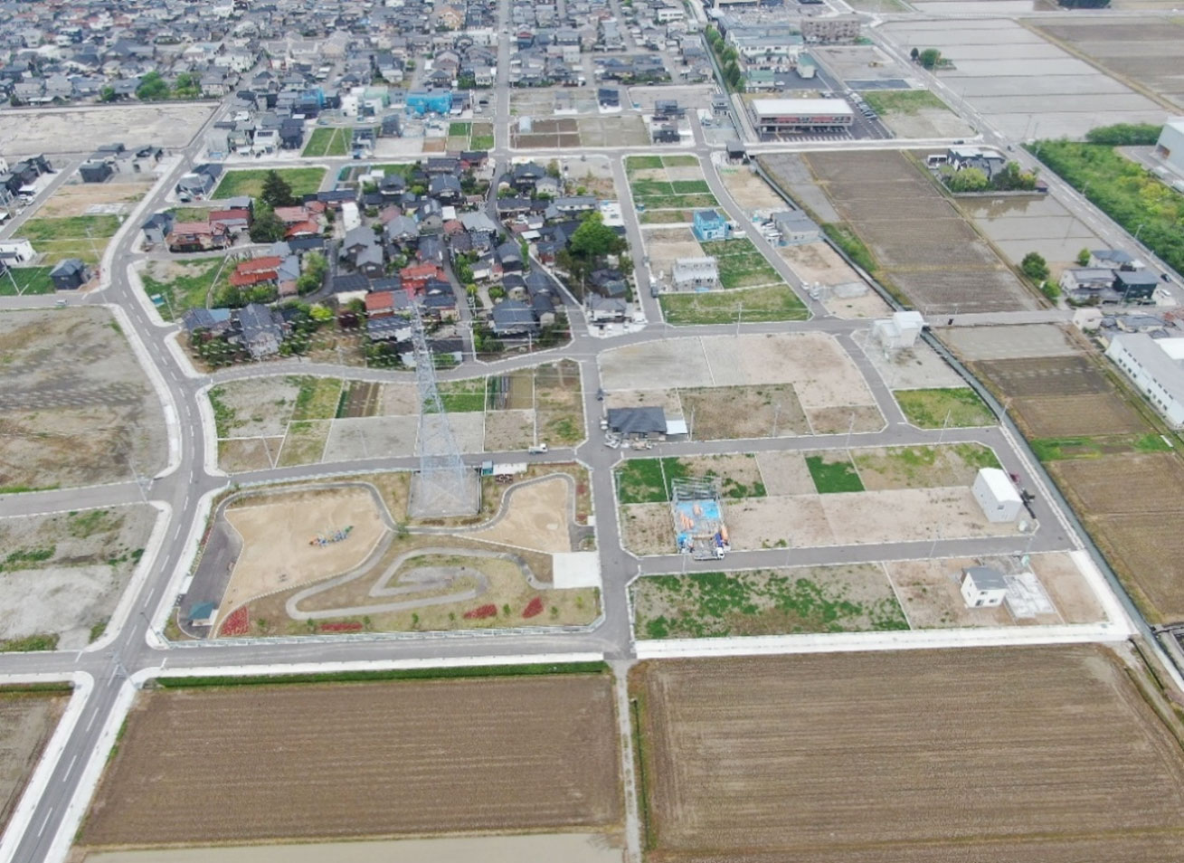 区画整理工事施工例
